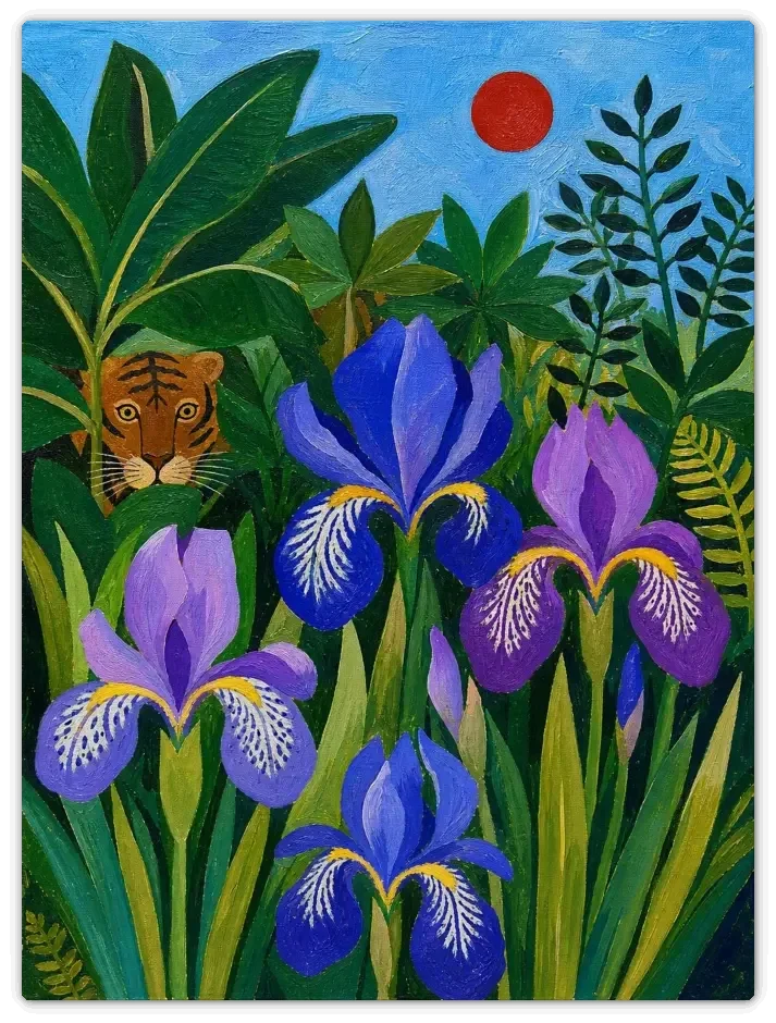 Leinwandbild im Folk Art Stil „Sommertraum“