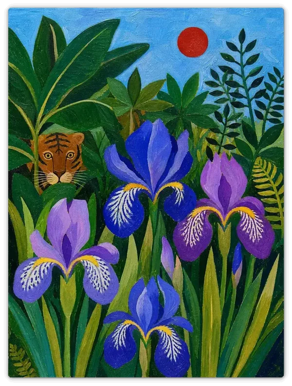 Leinwandbild im Folk Art Stil „Sommertraum“