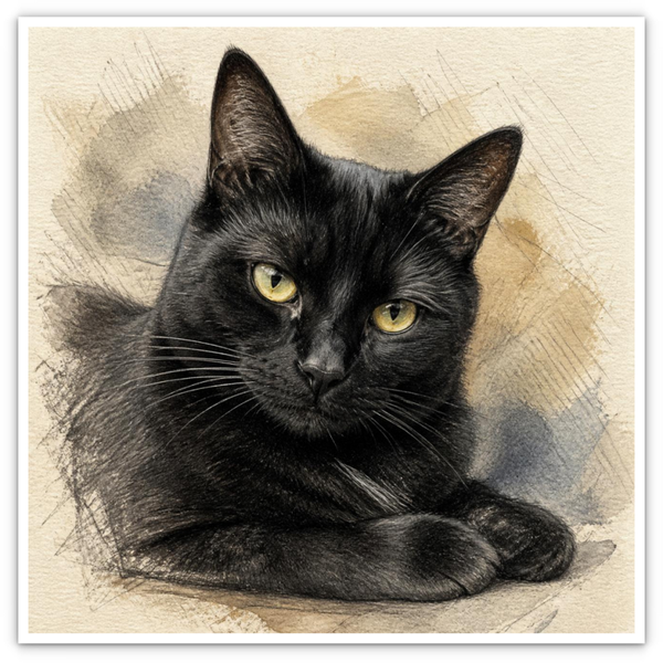 Schwarze Katze