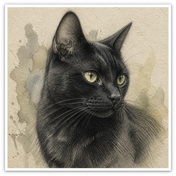 Schwarze Katze