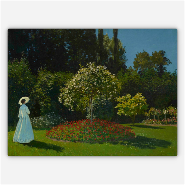 Dame im Garten
