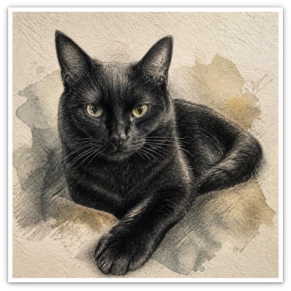 Schwarze Katze