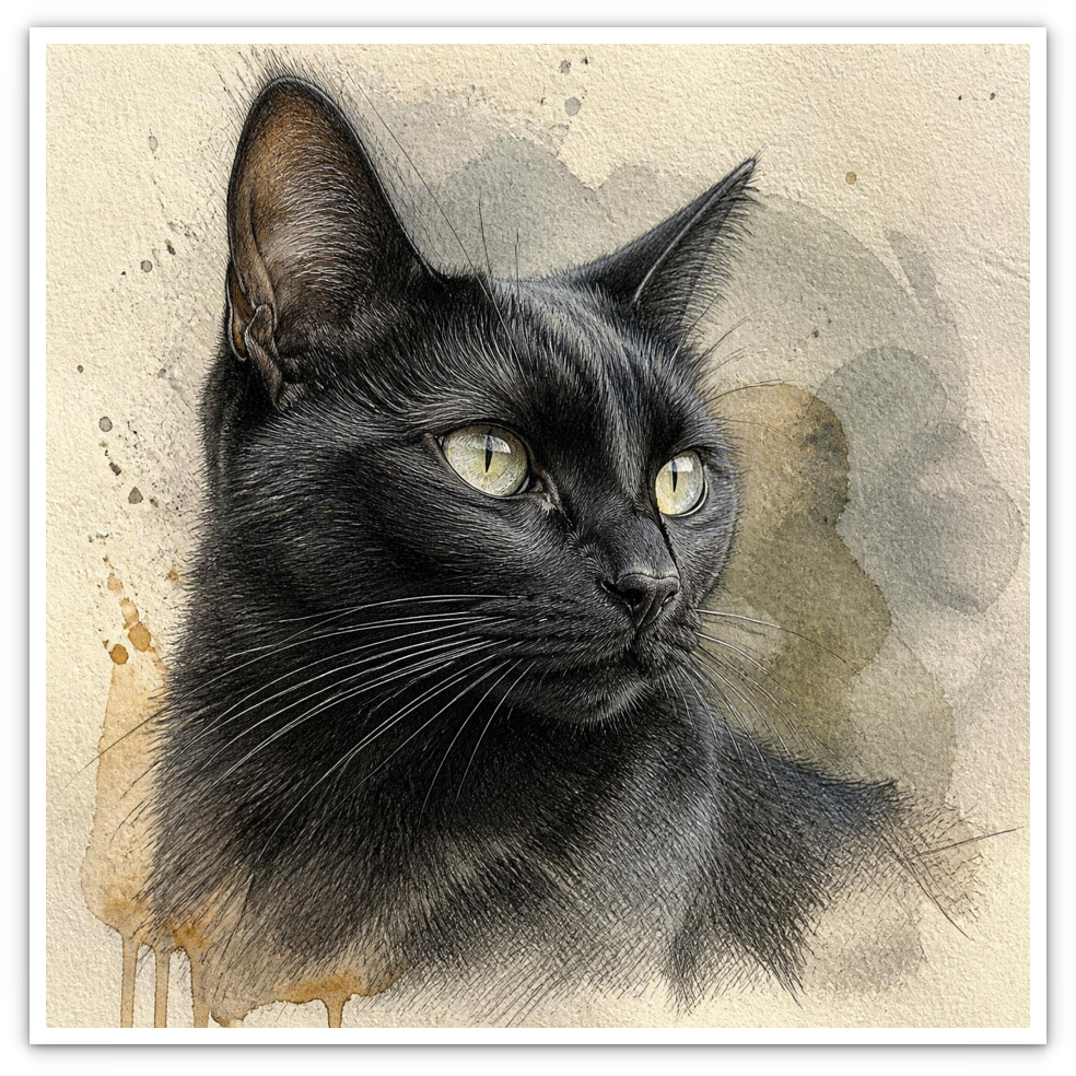 Schwarze Katze
