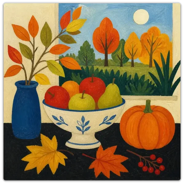 Leinwand Kunstdruck | Herbst Stillleben