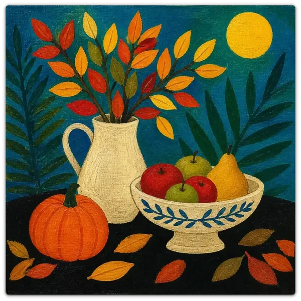 Leinwand Kunstdruck | Herbst Stillleben