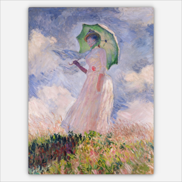 Frau mit Sonnenschirm