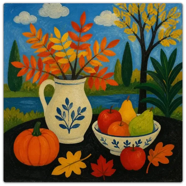 Leinwand Kunstdruck | Herbst Stillleben