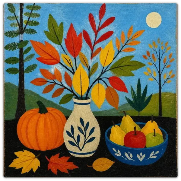 Leinwand Kunstdruck | Herbst Stillleben