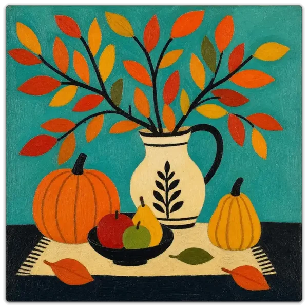 Leinwand Kunstdruck | Herbst Stillleben