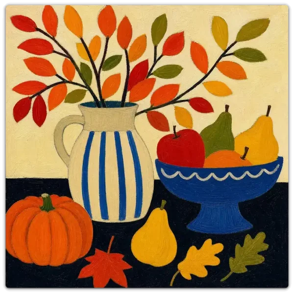 Leinwand Kunstdruck | Herbst Stillleben