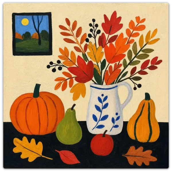 Leinwand Kunstdruck | Herbst Stillleben