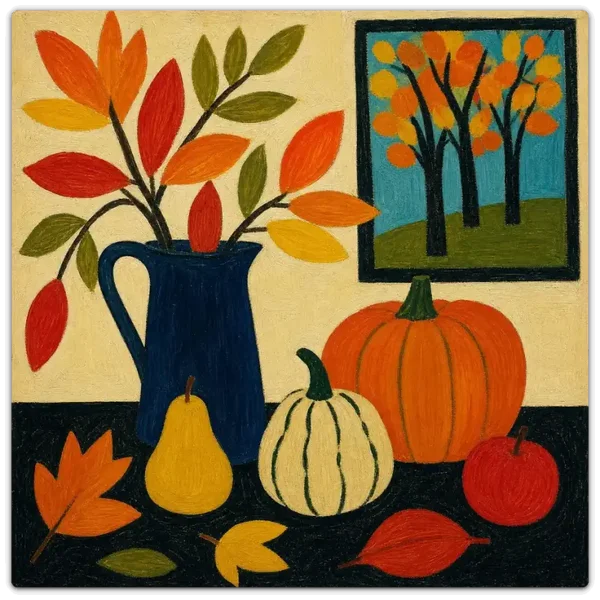 Leinwand Kunstdruck | Herbst Stillleben