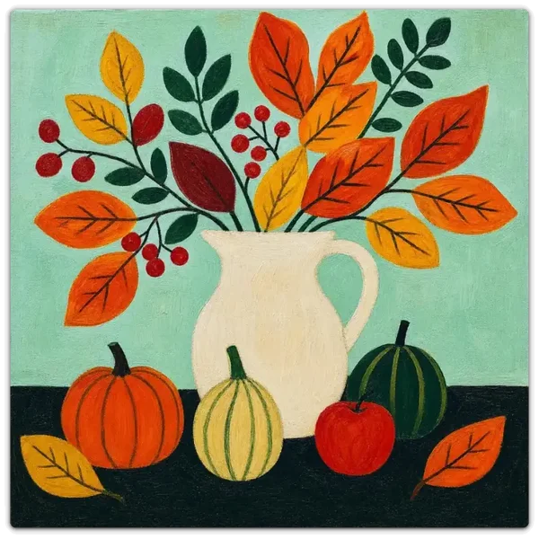 Leinwand Kunstdruck | Herbst Stillleben