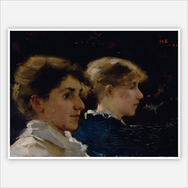Two Profiles by H.Schjerfbeck