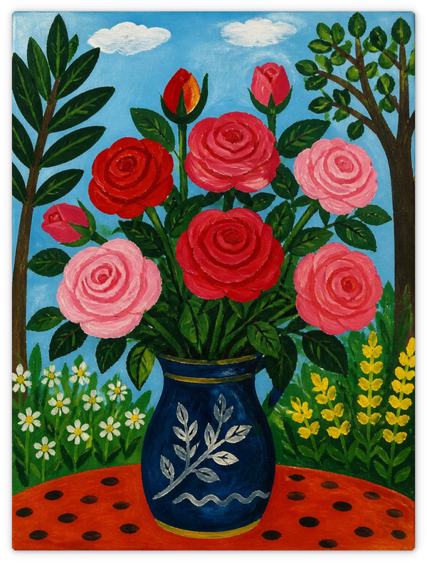 Blaue Vase