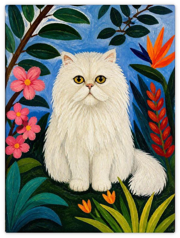 Weiße Katze