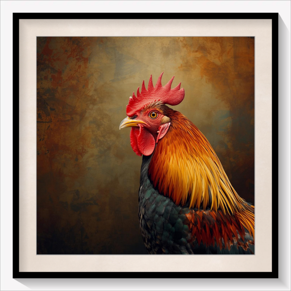 Portrait of a Rooster