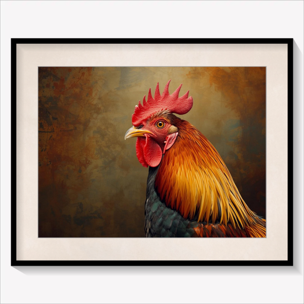 Portrait of a Rooster
