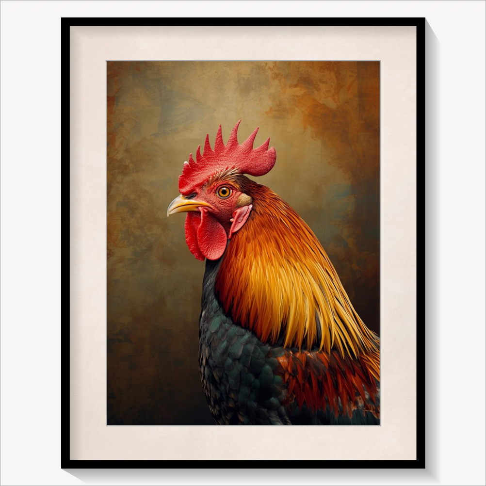 Portrait of a Rooster