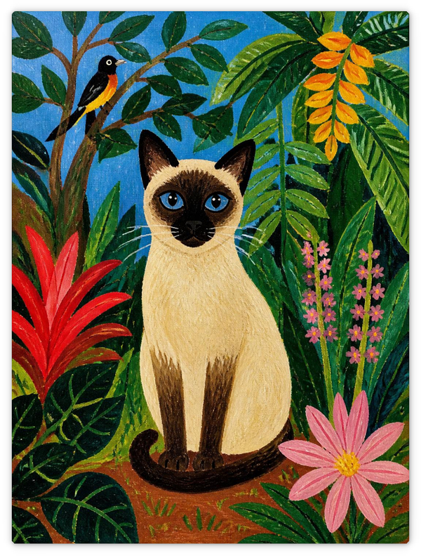 Katze und Vogel