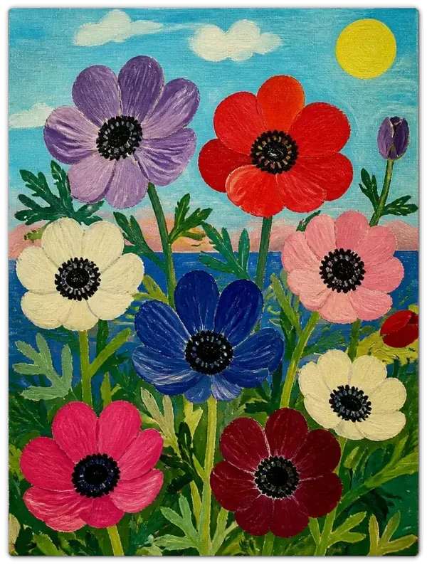 Leinwand Kunstdruck | Blumen Sommer Stillleben