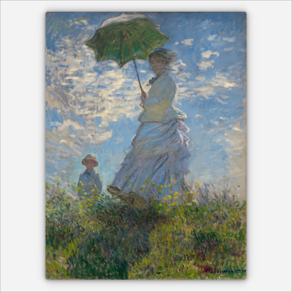 Frau mit Sonnenschirm