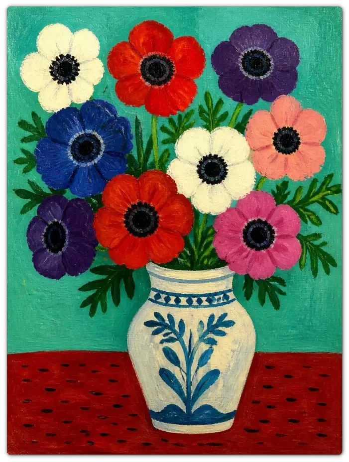 Leinwand Kunstdruck | Blumen Sommer Stillleben