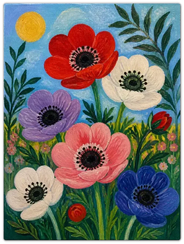 Leinwand Kunstdruck | Blumen Sommer Stillleben