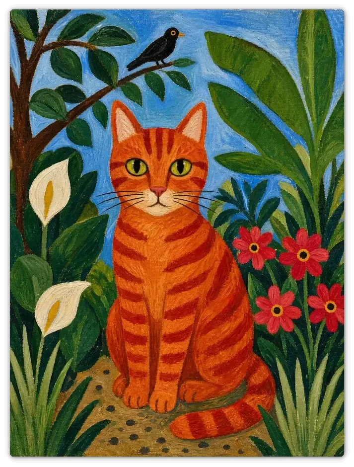 Leinwandbild im Folk Art Stil „Blütenzauber“
