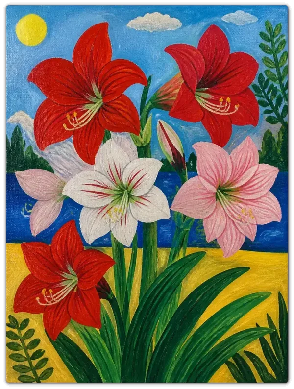 Leinwand Kunstdruck | Blumen Sommer Stillleben