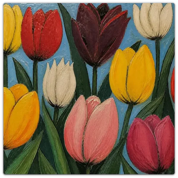 Leinwand Kunstdruck | Spring - Farbenfrohe Harmonie