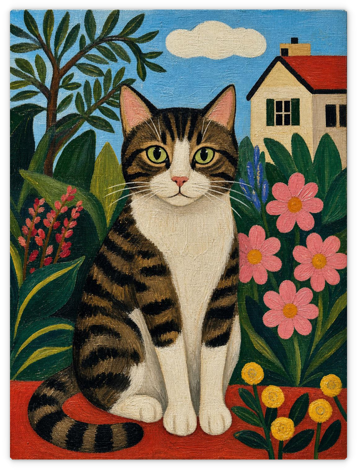 Getigerte Katze