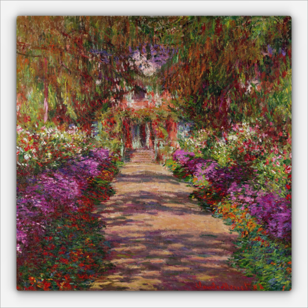 Ein Weg im Garten von Monet