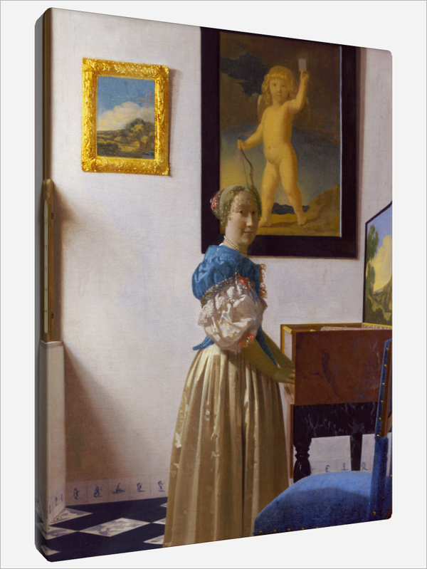 "Lady Standing at a Virginal"
