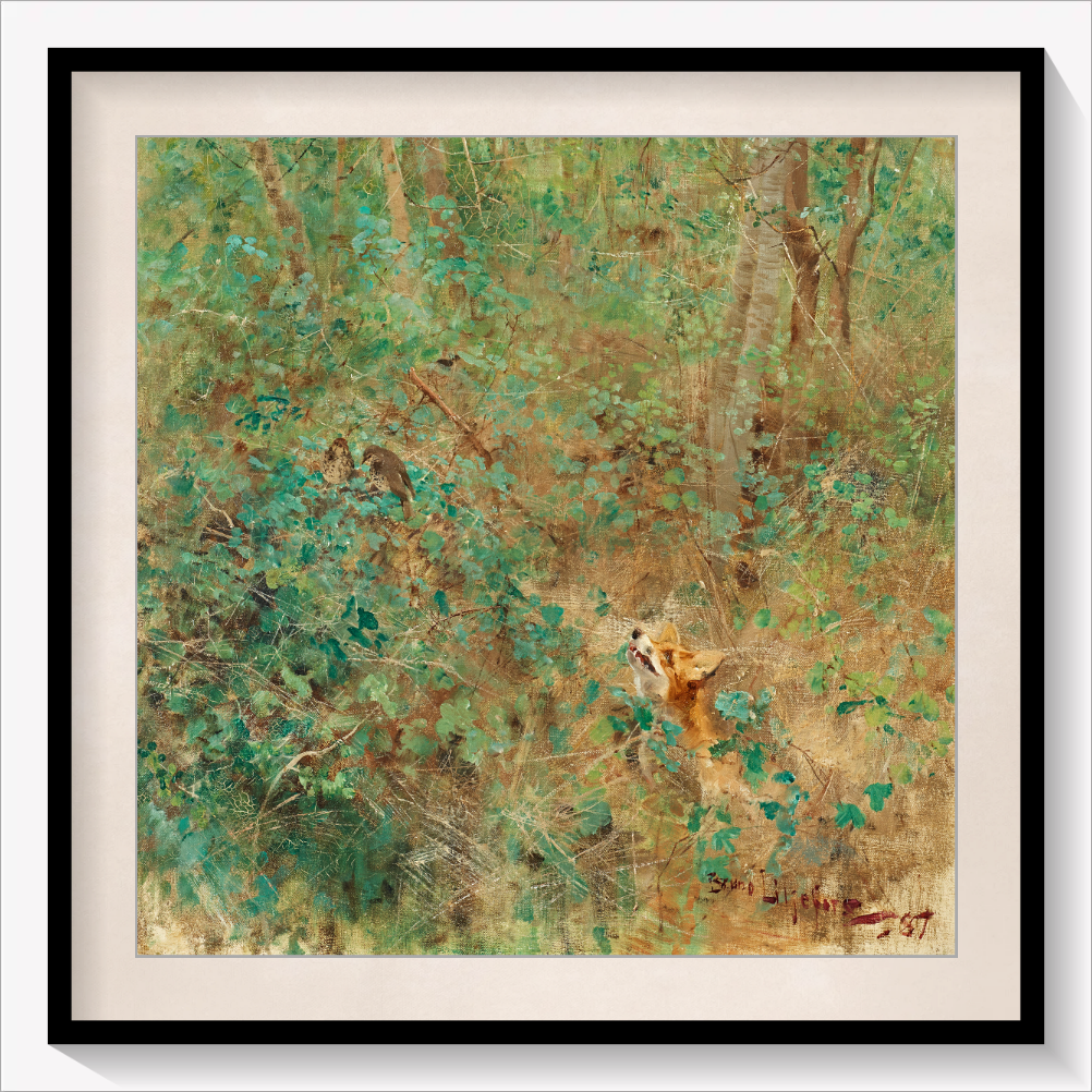 Lurking for Thrushes 1887