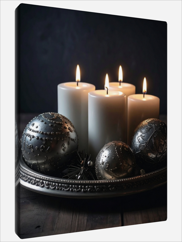 "Antique Silver Spheres"