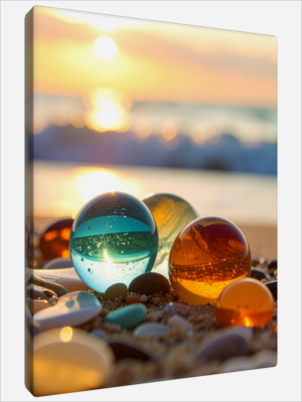 "Colorful Glass Spheres"