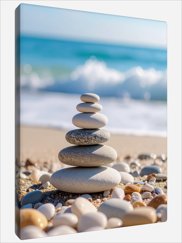 "Zen Stone Pyramid"