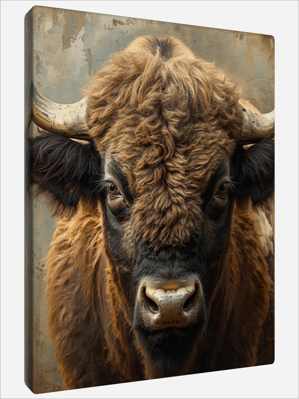 "Bison in Shades of Brown"