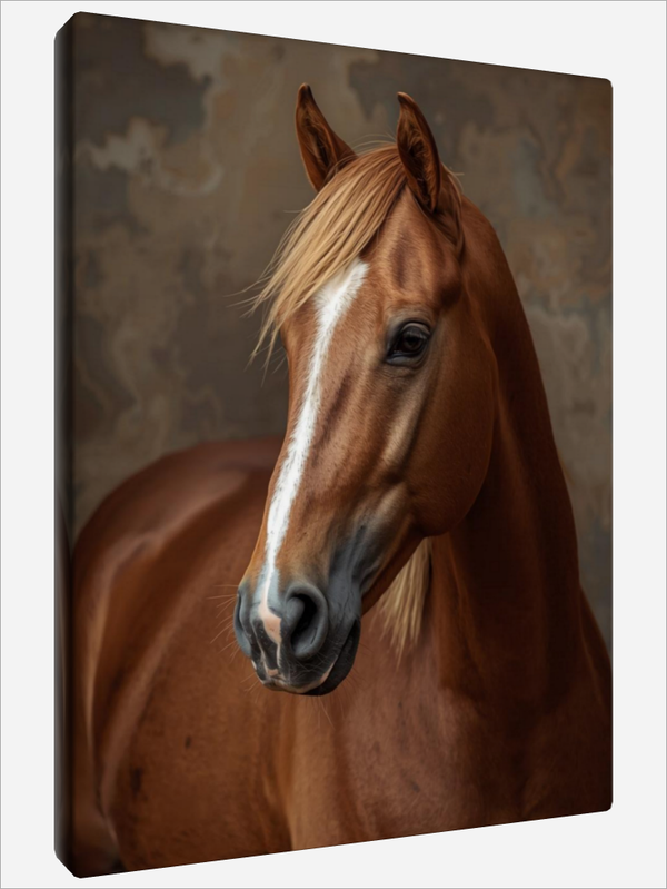"Portrait of a Brown Horse"