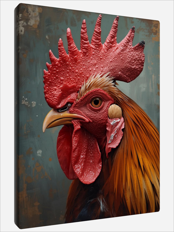 "Portrait of a Rooster"