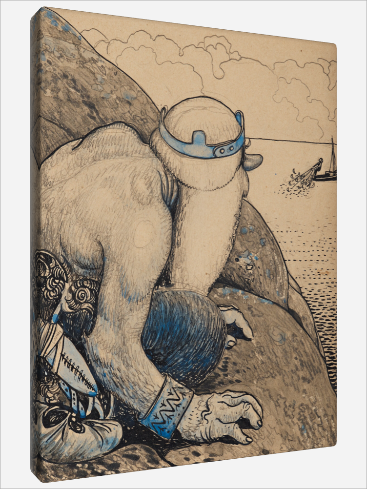 "Troll hiding behind Cliffs"