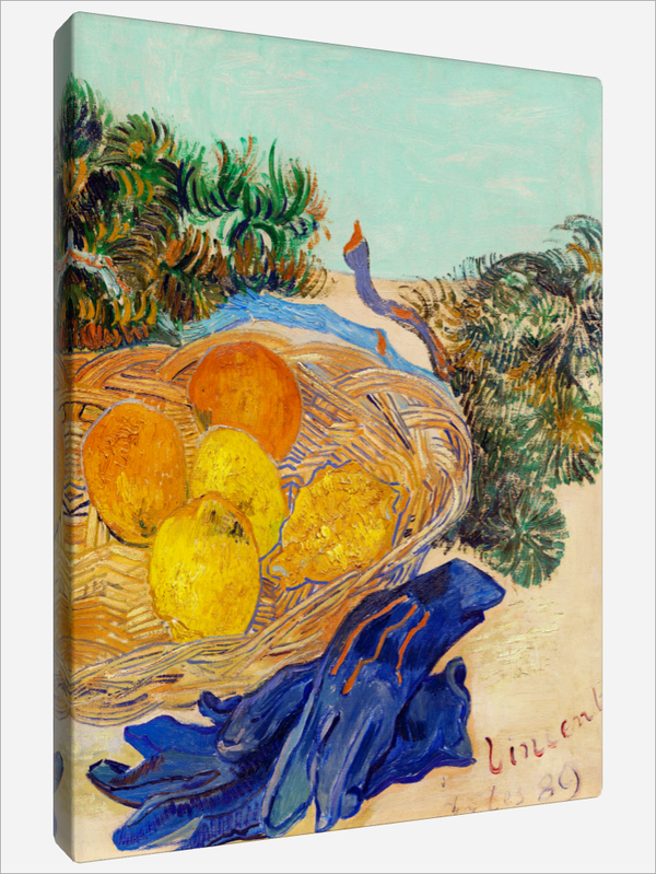 "Lemons with Blue Gloves"
