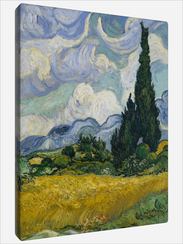 "Wheat Field with Cypresses"