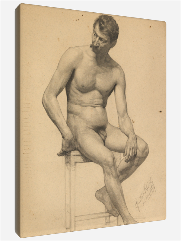 "Seated Male Nude"