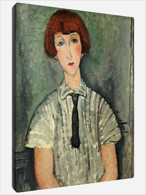 "Girl with a Striped Blouse"