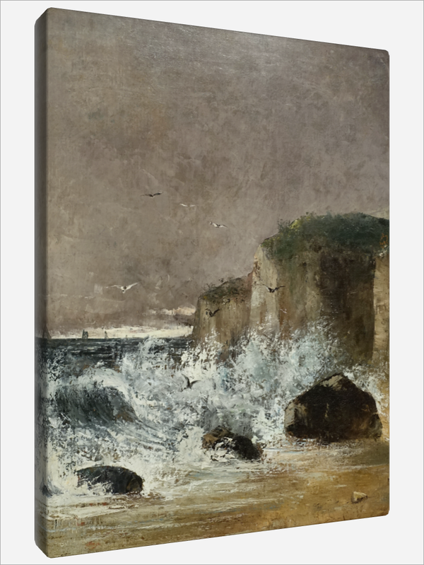 "Stormy Weather at Etretat"