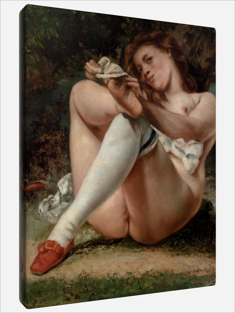 "Woman with White Stockings"