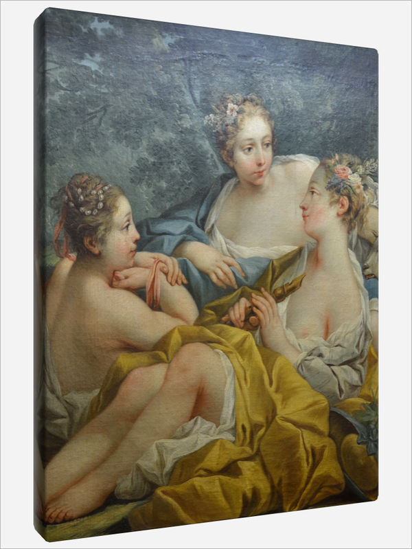 "Nymphs playing the Flute"