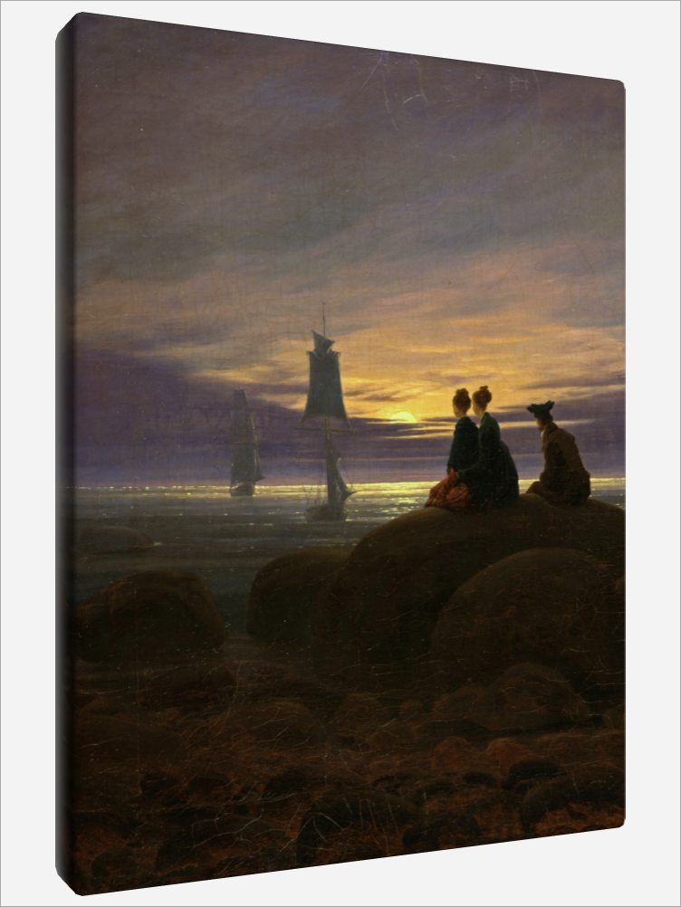 "Moonrise over the Sea"